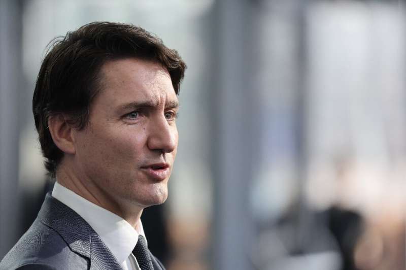 Canada's Prime Minister Justin Trudeau, pictured on March 24, 2022, has announced Can$9.1 billion in climate action