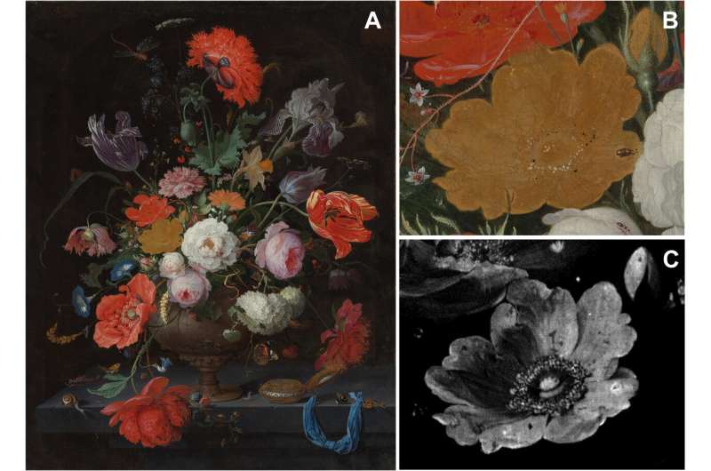 Chemical and optical imaging explain why a rose lost its color in a famous painting