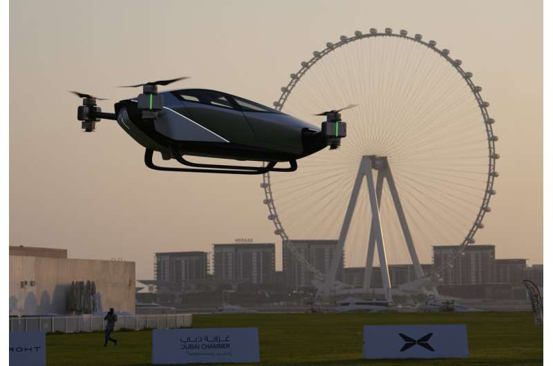 Chinese firm tests electric flying taxi in Dubai