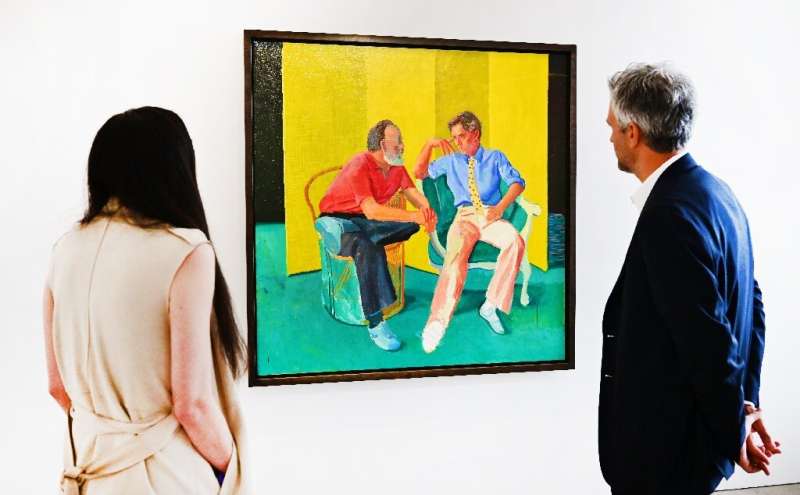 Christie's will sell David Hockney's &quot;The Conversation&quot; from the late Paul Allen's art collection