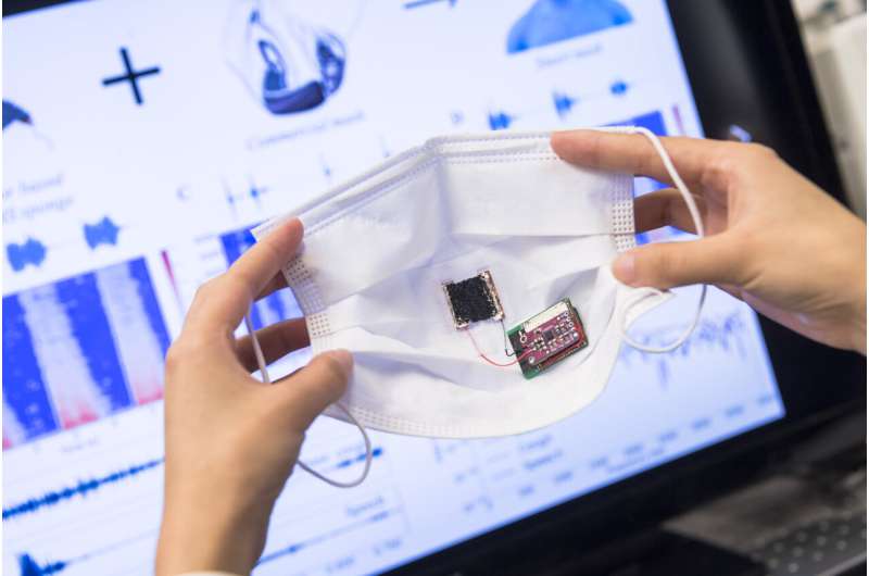 CItyU researchers invent smart mask to track respiratory sounds for respiratory disease identification
