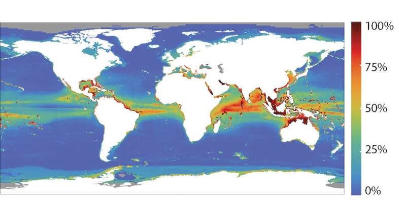 Climate risk index shows threats to 90% of the world's marine species
