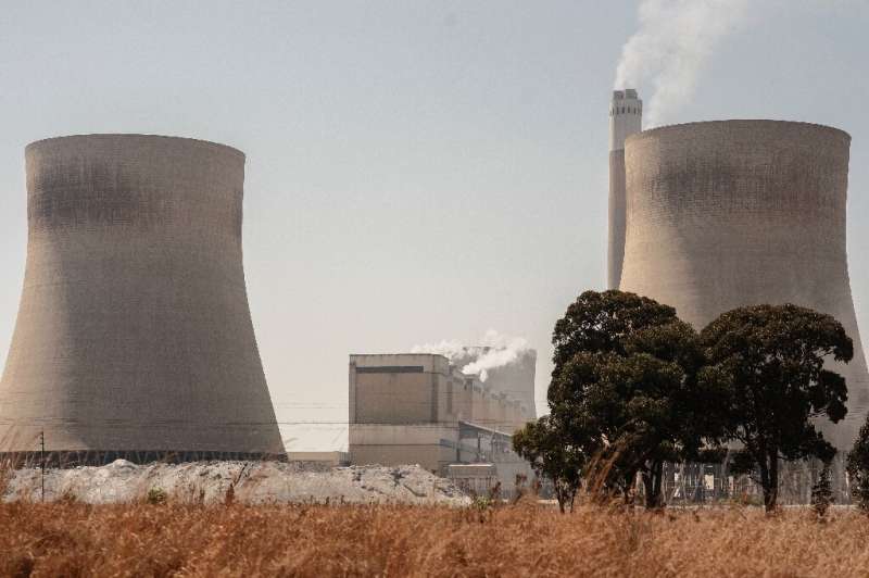 Coal accounts for 80 percent of South Africa's electricity production