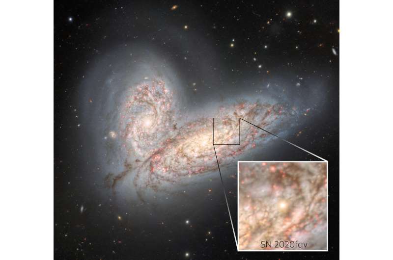 Colliding galaxies dazzle in Gemini North Image