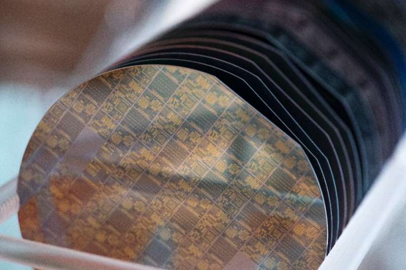 Computer chips are produced on circular 'wafers' of silicon