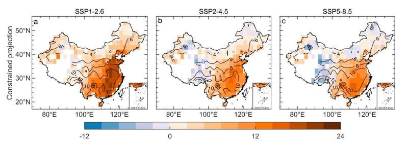 Constrained future brightening of solar radiation in China and its implication for the solar power