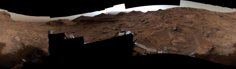 好奇號捕捉到火星不斷變化的景觀的壯觀景象