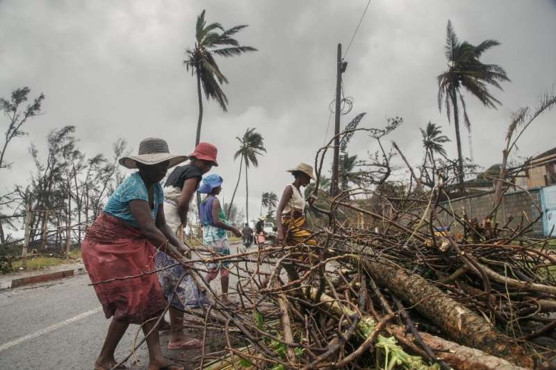 Cyclone Emnati pummelled the eastern coast of Madagascar after passing just north of Mauritius and Reunion
