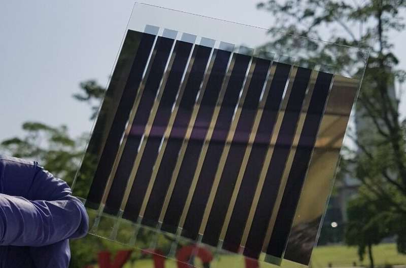Development of technology for large area printing, organic solar cell