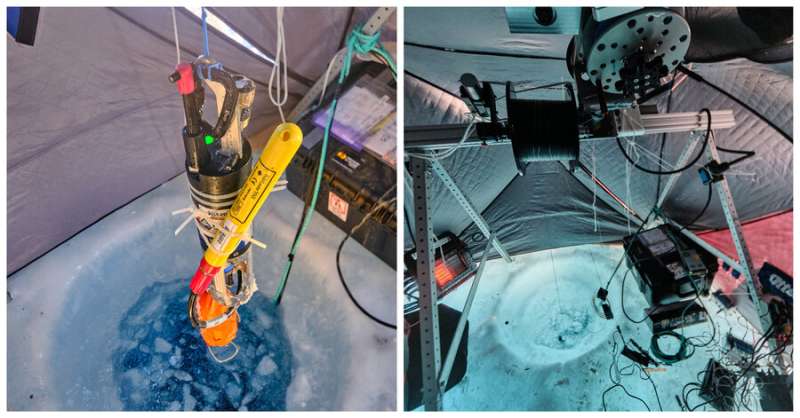 Distributed sensor network may reveal physical processes contributing to diminishing sea ice