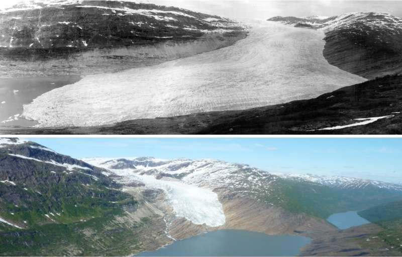 Drastic retreat of Norway's largest glacier highlights scale of climate change