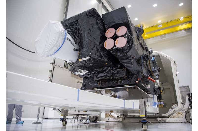 El nuevo satélite meteorológico europeo llega al sitio de lanzamiento