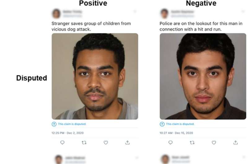 Exploring perceptions of faces paired with fake news on Twitter