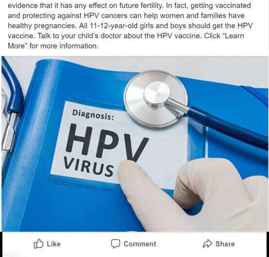 Fighting misinformation with science-based messages can improve public perceptions of HPV vaccines