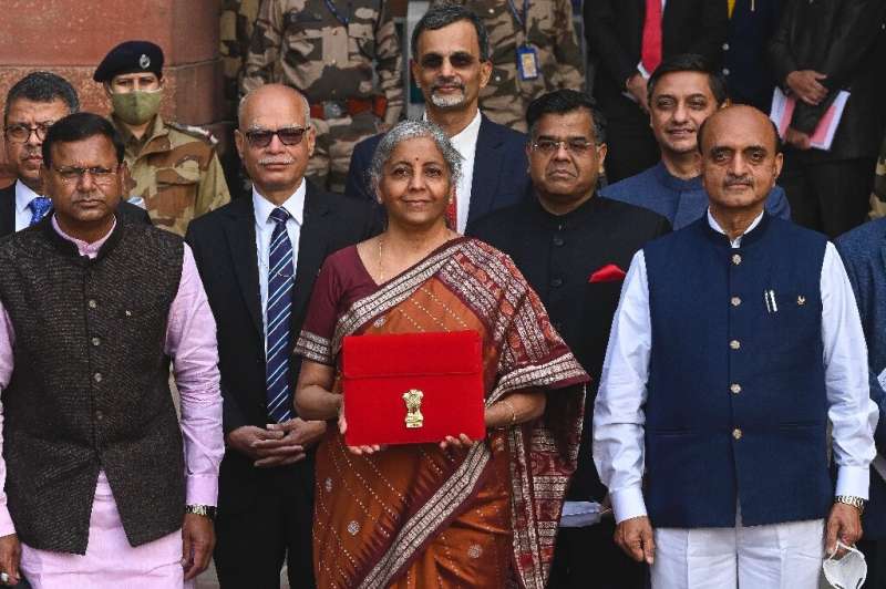 Finance minister Nirmala Sitharaman unveiled her budget to parliament