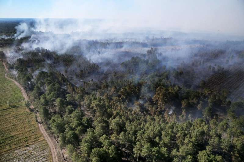 Fires have torn through southwestern France
