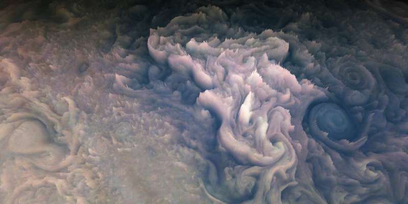 JunoCam verilerinden alınan ilk 3D görüntüler, Jüpiter'deki 