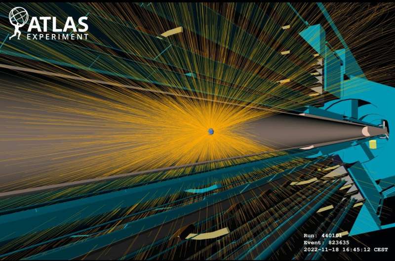 First lead-ion collisions in the LHC at record energy