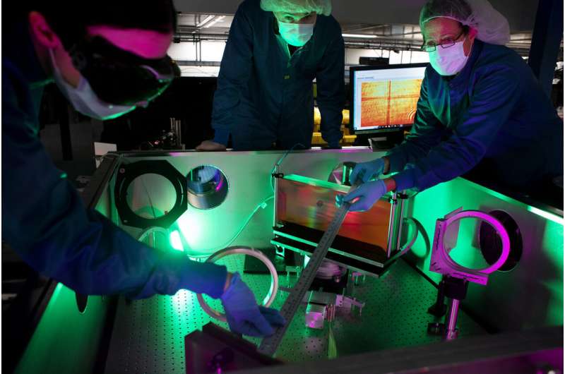 First light at most powerful laser in US