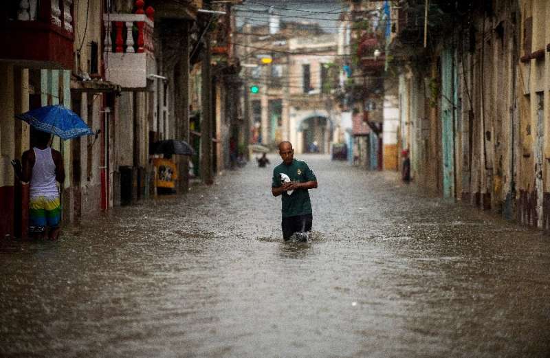 Floods in Cuba last month