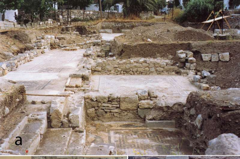 Floors in ancient Greek luxury villa were laid with recycled glass