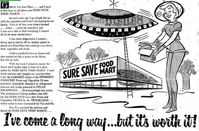 'Fun' research on historic ads about flying saucers, UFOs remains relevant