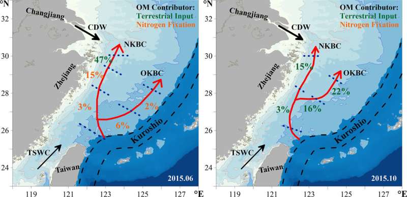 Game between Kuroshio intrusion and terrestrial input leads to hypoxia formation in East China Sea