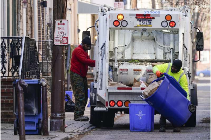 Garbage and recyclables pile up as omicron takes its toll