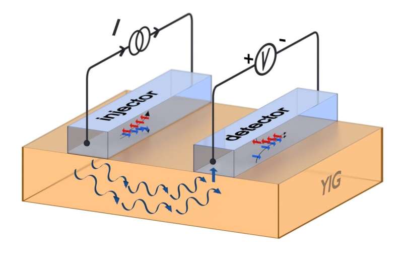 The conductivity of giant magnetic waves in thin insulators surprises researchers