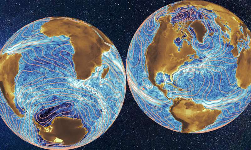 Global energy spectrum of the general oceanic circulation
