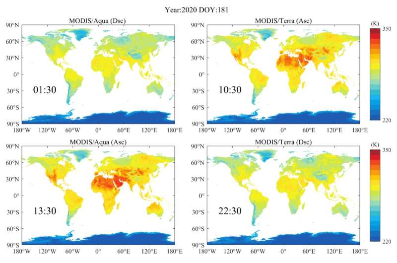 Global spatiotemporal continuous land surface temperature dataset released
