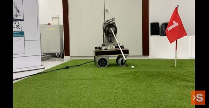 Golfing robot uses physics-based model to train its AI system