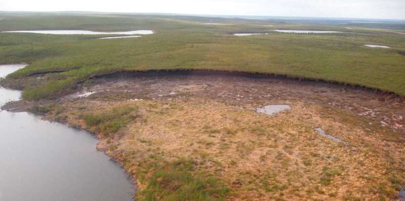 Heatwaves thawing Arctic permafrost