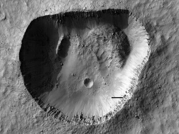 Here's something rare: a Mars crater that isn't a circle — what happened?