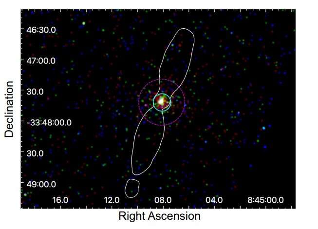 Highly collimated radio jets discovered around galaxy NGC 2663