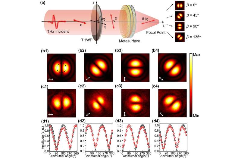 Highly efficient vectorial field manipulation using a transmitted tri-layer metasurface