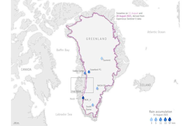 Historic Greenland ice sheet rainfall unravelled
