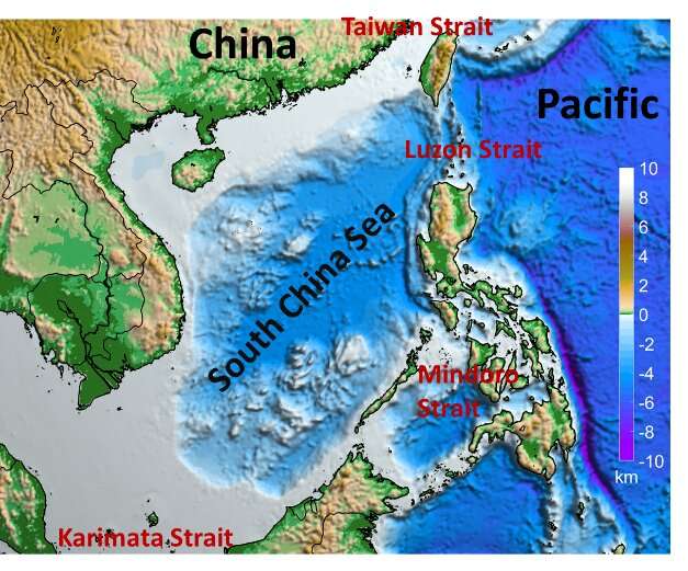 HKUST tyrėjai Pietų Kinijos jūroje atranda trijų sluoksnių kintamos rotacinės cirkuliacijos „karštuosius taškus“