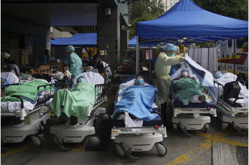 Hong Kong reports more than 6,000 new cases in virus surge