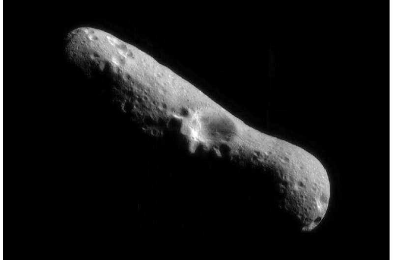 Hopping space dust makes asteroids look rougher