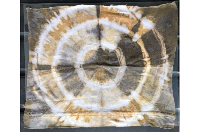 How to tie-dye cotton with acorns and rust