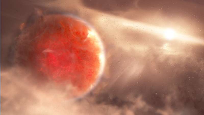 HUBBLE FINDS A PLANET FORMING IN AN UNCONVENTIONAL WAY