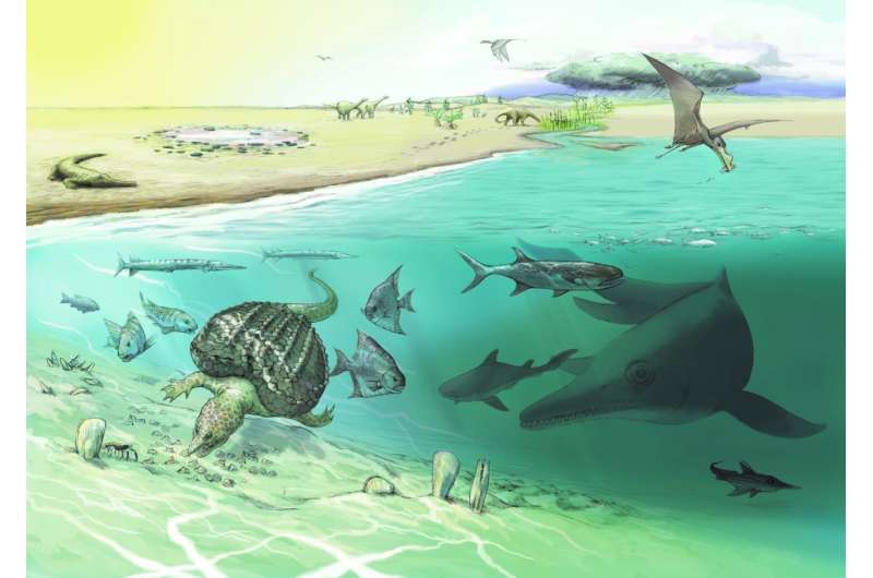 Huge new ichthyosaur, one of the largest animals ever, uncovered high in the Alps
