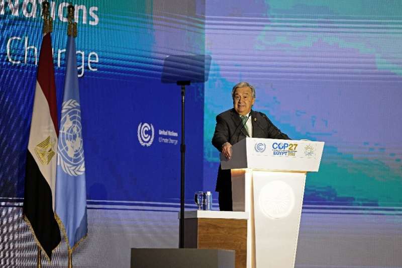 'Humanity has a choice: cooperate or perish,' UN chief Antonio Guterres told the UN COP27 summit 