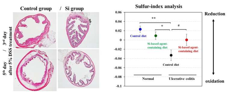 Hydrogen generated by Si-based agent attenuates inflammation in ulcerative colitis mouse model