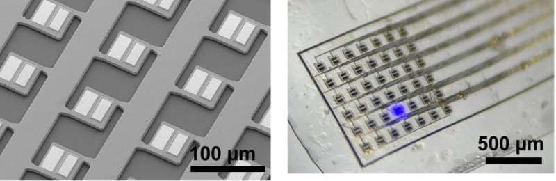 Illuminating the brain with an ultra-thin, flexible, multipoint microLED array film