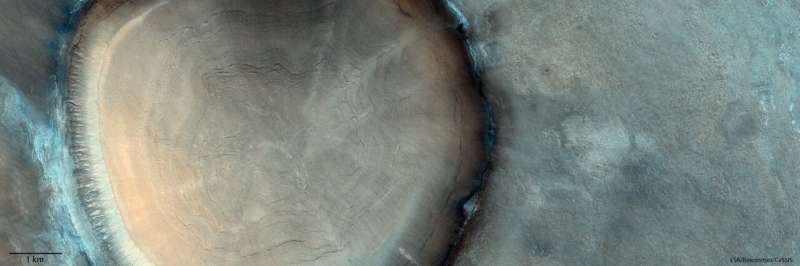 Image: Crater "tree rings"