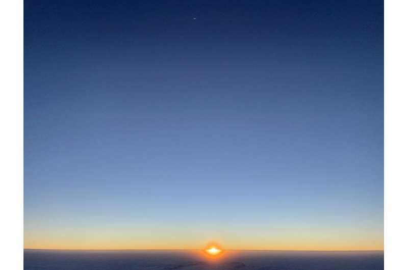 Image: Penultimate sunset at Concordia research station