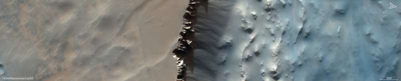 Image: Rolling stones on Mars