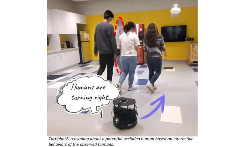 Improving the autonomous navigation of mobile robots in crowded spaces using people as sensors